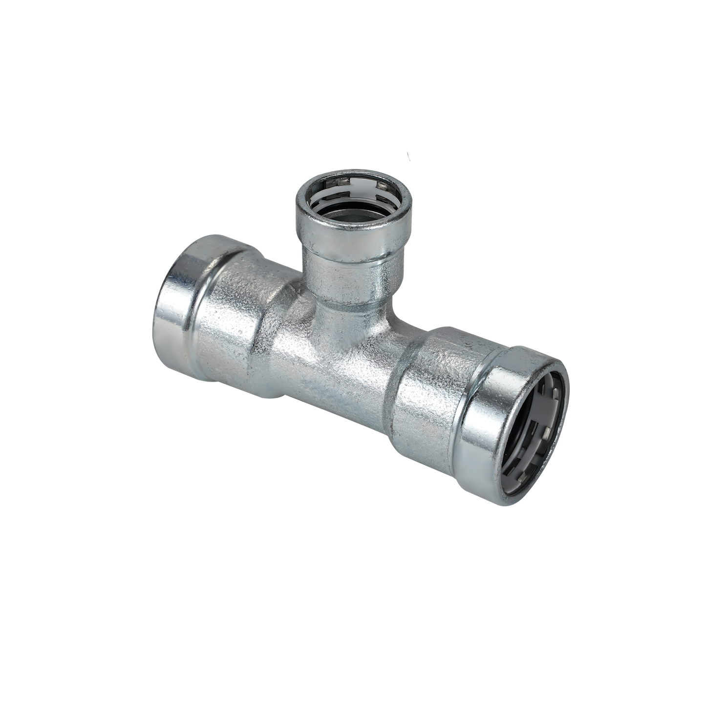 LC-Press Carbon steel Press fittings for thick-wall steel pipe, Reduced Tee, 1x1x3/4 inch PxPxP, "FREE SHIPPING"
