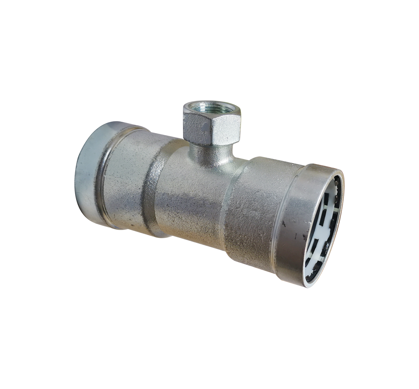 LC-Press Carbon steel Press fittings for thick-wall steel pipe, Female Tee, 1-1/2x1-1/2x1/2 inch PxPxFPT, "FREE SHIPPING"