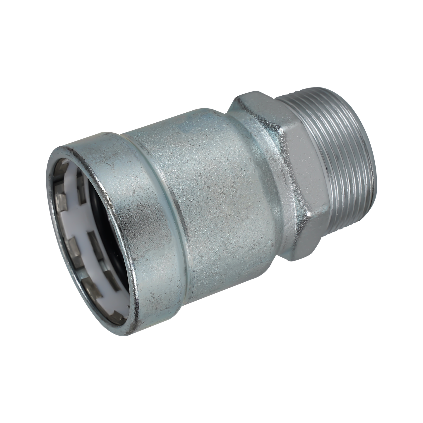 LC-Press Carbon steel Press fittings for thick-wall steel pipe, Male Adapter, 1-1/2x1-1/2 inch PxMPT, "FREE SHIPPING"