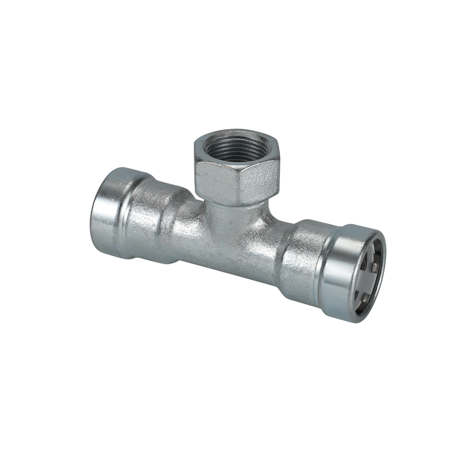 LC-Press Carbon steel Press fittings for thick-wall steel pipe, Female Tee, 1x1x3/4 inch PxPxFPT, "FREE SHIPPING"