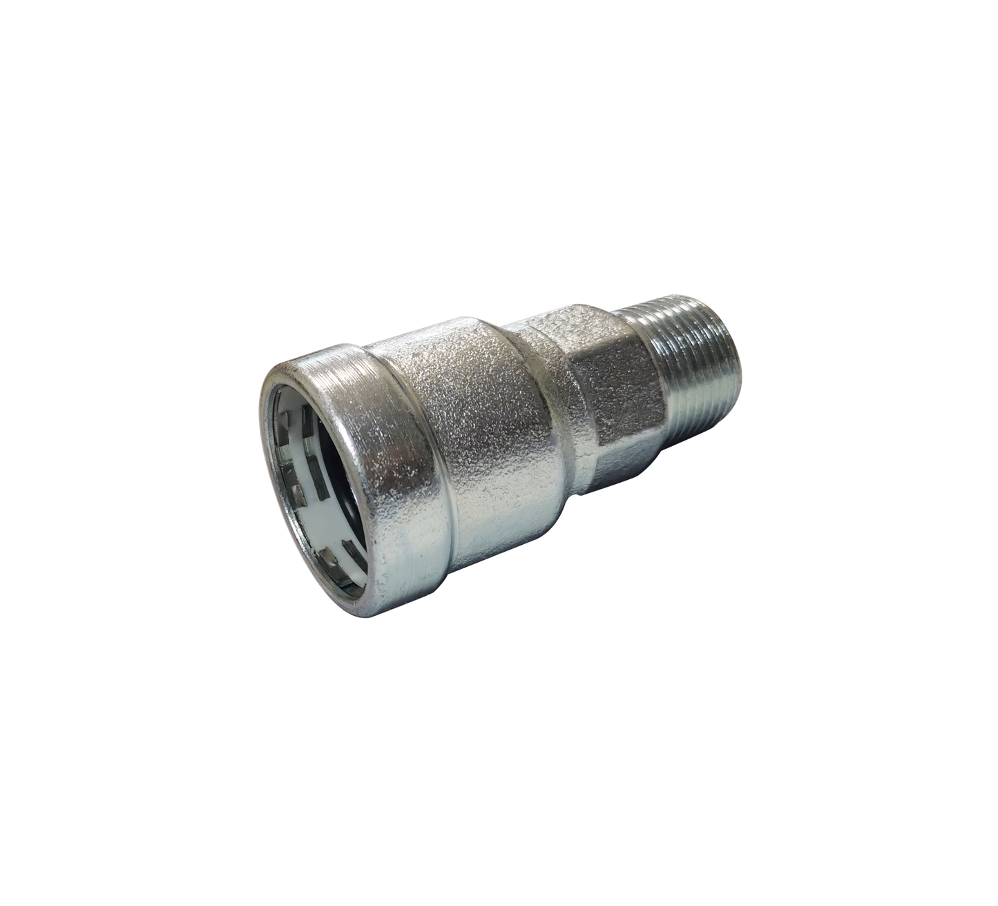 LC-Press Carbon steel Press fittings for thick-wall steel pipe, Male Adapter, 1x1/2 inch PxMPT, "FREE SHIPPING"