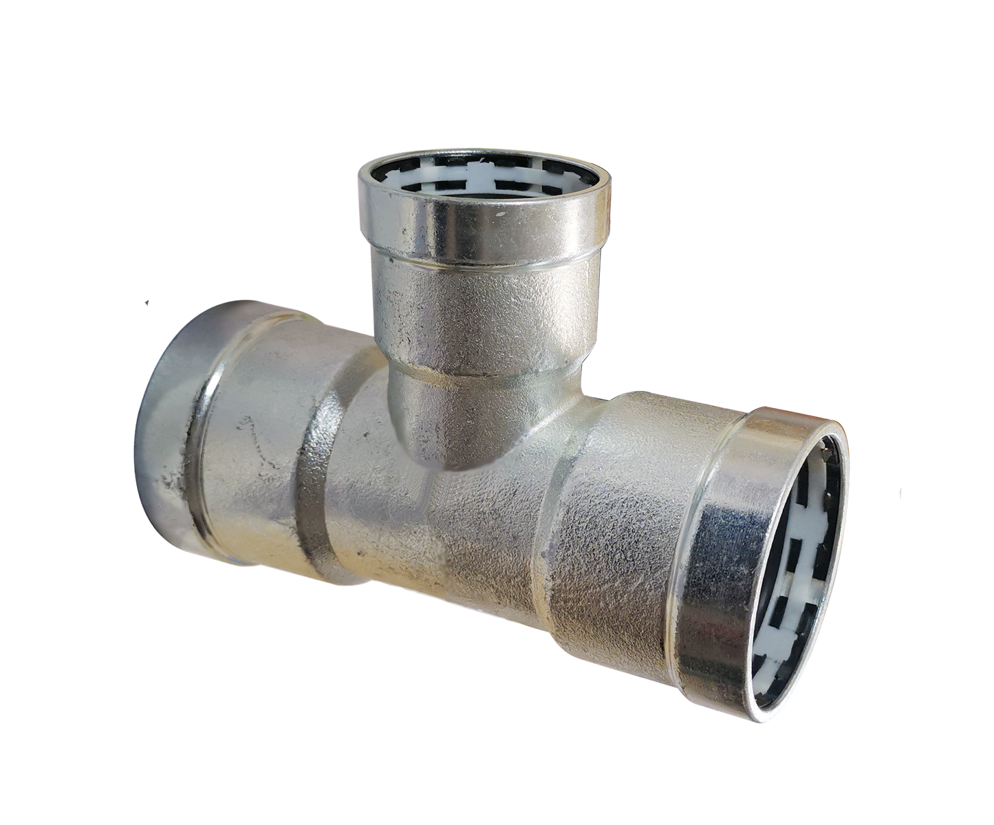 LC-Press Carbon steel Press fittings for thick-wall steel pipe, Reduced Tee, 2x2x1-1/2 inch PxPxP, "FREE SHIPPING"