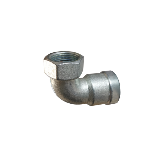 LC-Press Carbon steel Press fittings for thick-wall steel pipe, Female 90° Elbow, 1x1/2 inch PxFPT
