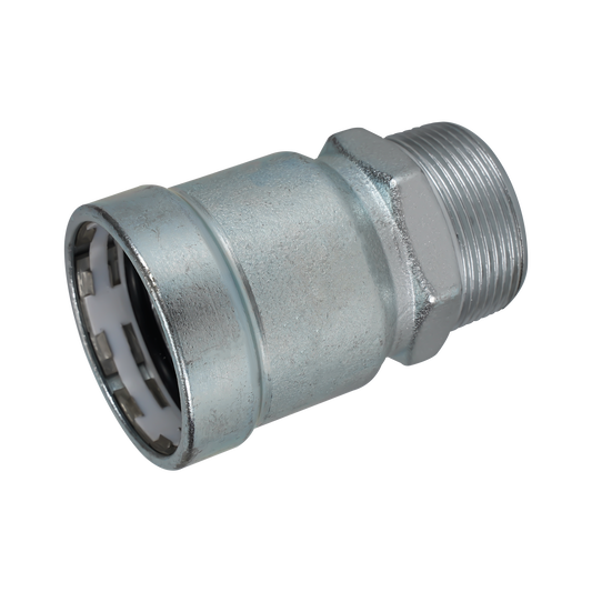 LC-Press Carbon steel Press fittings for thick-wall steel pipe, Male Adapter, 2x2 inch PxMPT