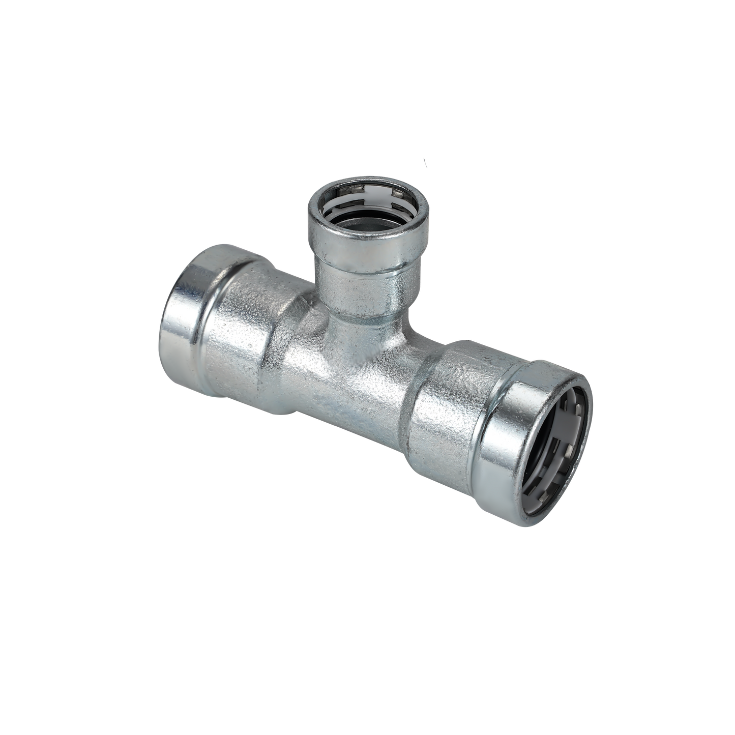 LC-Press Carbon steel Press fittings for thick-wall steel pipe, Reduced Tee, 1x1x3/4 inch PxPxP