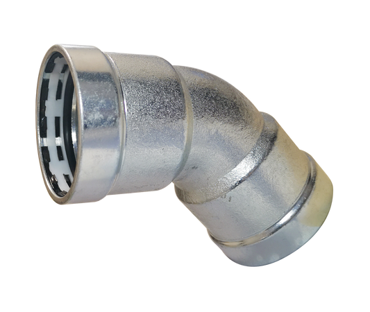 LC-Press Carbon steel Press fittings for thick-wall steel pipe, 45° Elbow, 2x2 inch PxP