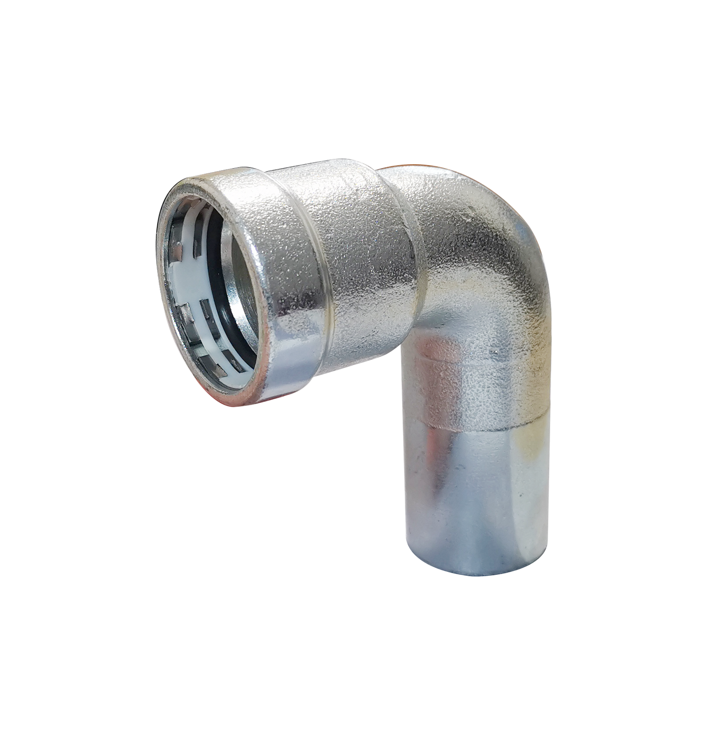 LC-Press Carbon steel Press fittings for thick-wall steel pipe, 90° Elbow with Plain End, 1x1 inch PxFTG